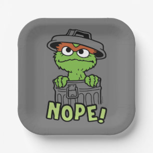 Sesamstraße   Oscar der Grouch Nope! Pappteller