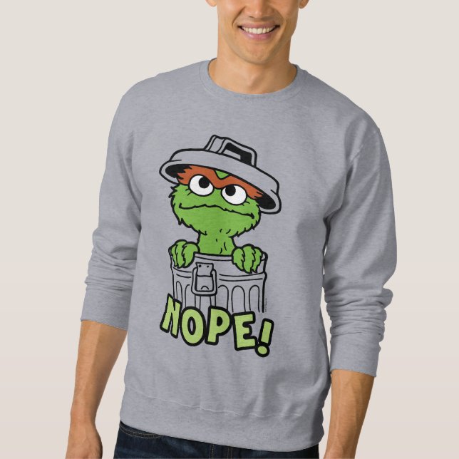 Sesamstraße | Oscar der Grouch Nope! Sweatshirt (Vorderseite)