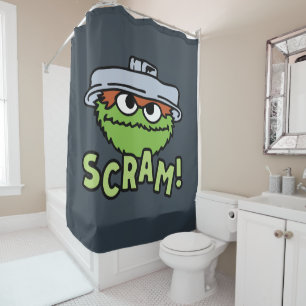 Sesamstraße Oscar der Grouch Scram! Duschvorhang