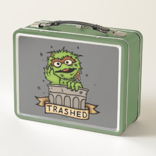 Sesamstraße   Oscar der Grouch Trashed Metall Brotdose