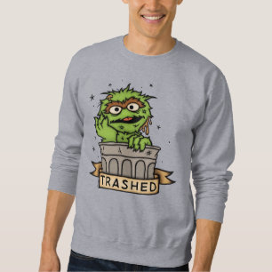 Sesamstraße Oscar der Grouch Trashed Sweatshirt