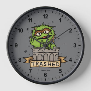 Sesamstraße Oscar der Grouch Trashed Uhr