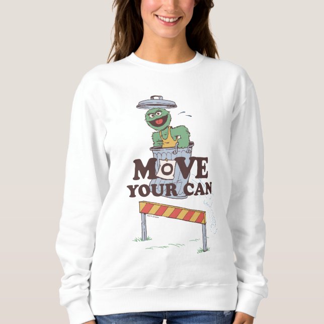 Sesamstraße | Oscar die Erde bewegen Ihre Dose Sweatshirt (Vorderseite)