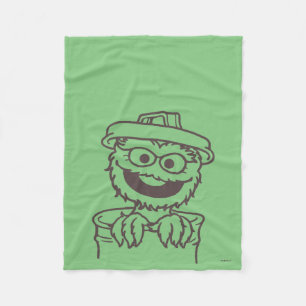 Sesamstraße Oscar the Grouch Fleecedecke