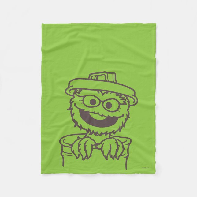 Sesamstraße | Oscar the Grouch Fleecedecke (Vorderseite)