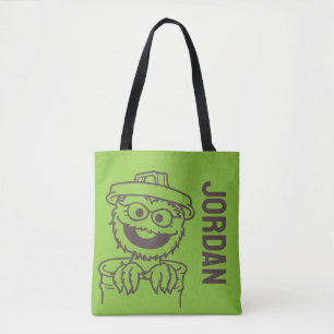 Sesamstraße Oscar the Grouch Name hinzufügen Tasche