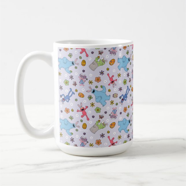 Sesamstraße-Osterhasen-Muster Kaffeetasse (Links)