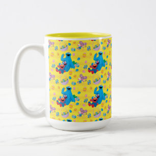 Sesamstraße Osterskassettenmuster Zweifarbige Tasse