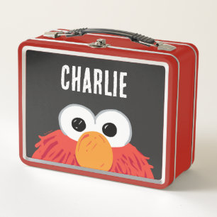 Sesamstraße   Personalisiert Elmo Big Face Metall Brotdose