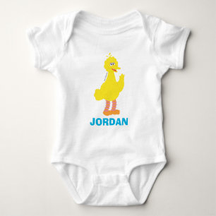 Sesamstraße   Personalisierter Big Bird Baby Strampler