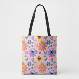 Sesamstraße Pink Floral Muster Tasche