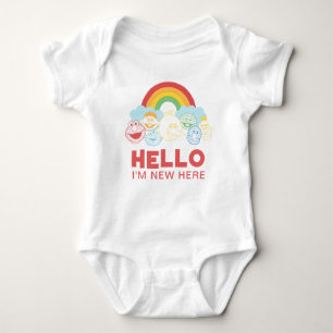 Sesamstraße Regenbogen Hallo, ich bin hier neu Baby Strampler