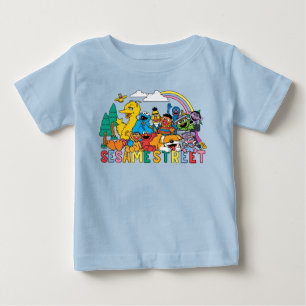 Sesamstraße   Regenbogenwelle Baby T-shirt