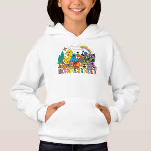 Sesamstraße   Regenbogenwelle Hoodie