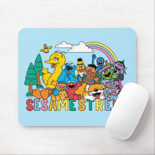 Sesamstraße Regenbogenwelle Mousepad