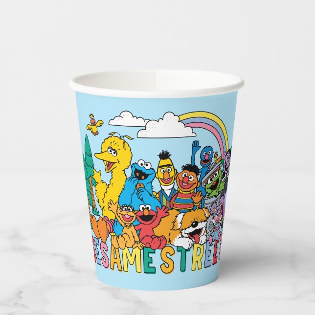 Sesamstraße | Regenbogenwelle Pappbecher (Links)