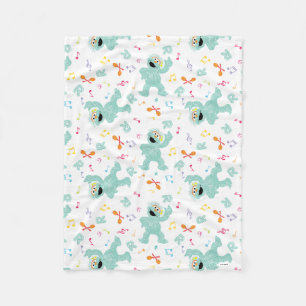 Sesamstraße Rosita Music Scribble Pattern Fleecedecke