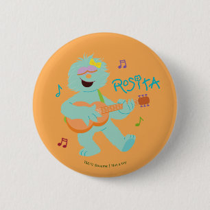 Sesamstraße Rosita Playing Guitar Button