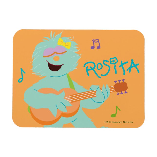 Sesamstraße | Rosita Playing Guitar Magnet (Horizontal)