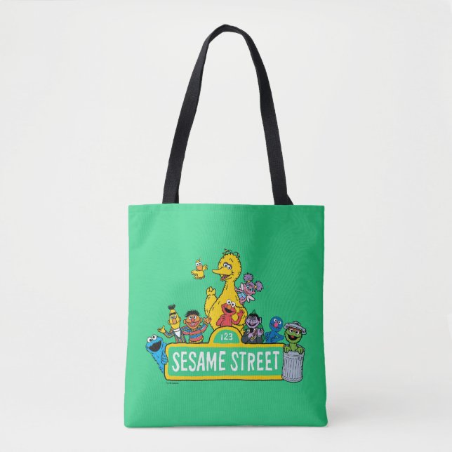 Sesamstraße | Rund um das Sesamstraße-Zeichen Tasche (Vorderseite)