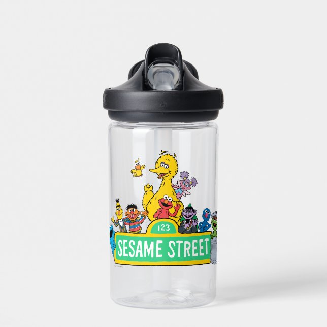 Sesamstraße | Rund um das Sesamstraße-Zeichen Trinkflasche (Vorne)