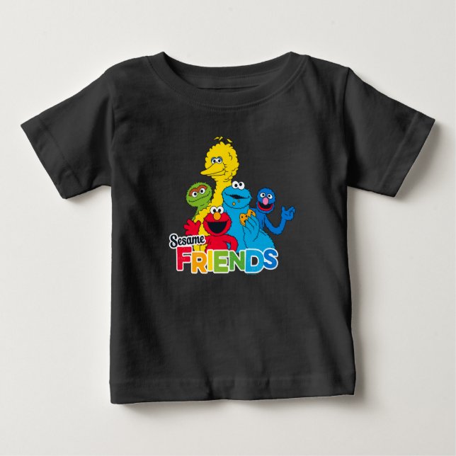 Sesamstraße Sesame Friends Baby T-shirt (Vorderseite)