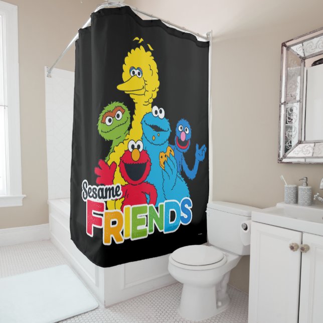Sesamstraße | Sesame Friends Duschvorhang (Beispiel)