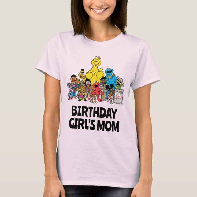 Sesamstraße | Sesame Pals Birthday Girl's Mama T-Shirt (Vorderseite)