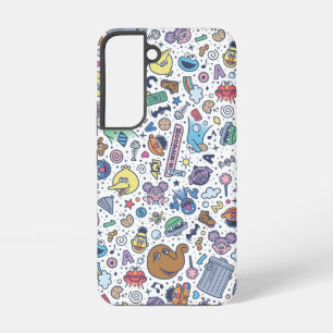 Sesamstraße   Sesame Pals Doodle Muster Samsung Galaxy Hülle