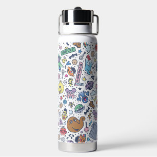 Sesamstraße Sesame Pals Doodle Muster Trinkflasche