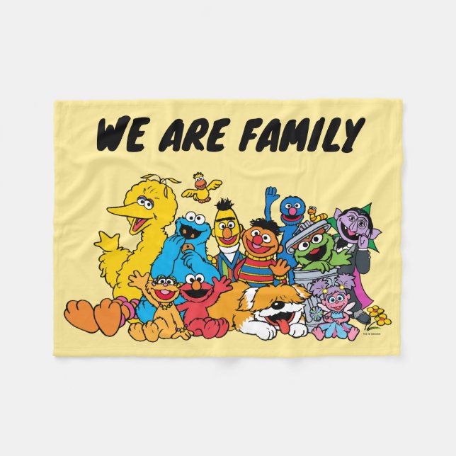 Sesamstraße | Sesame Pals Group Portrait Fleecedecke (Vorderseite (Horizontal))