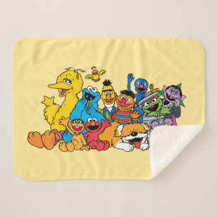 Sesamstraße Sesame Pals Group Portrait Sherpadecke