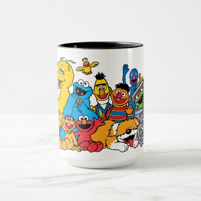 Sesamstraße | Sesame Pals Group Portrait Tasse (Zentrum)