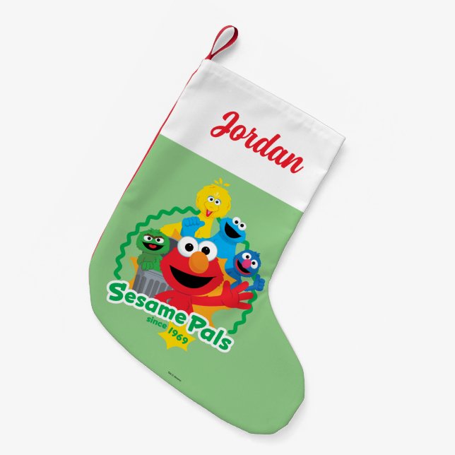 Sesamstraße | Sesame Pals seit 1969 Kleiner Weihnachtsstrumpf (Vorderansicht (hängend))