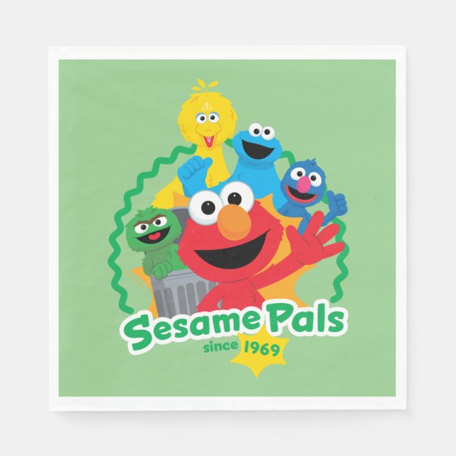 Sesamstraße | Sesame Pals seit 1969 Serviette (Vorderseite)