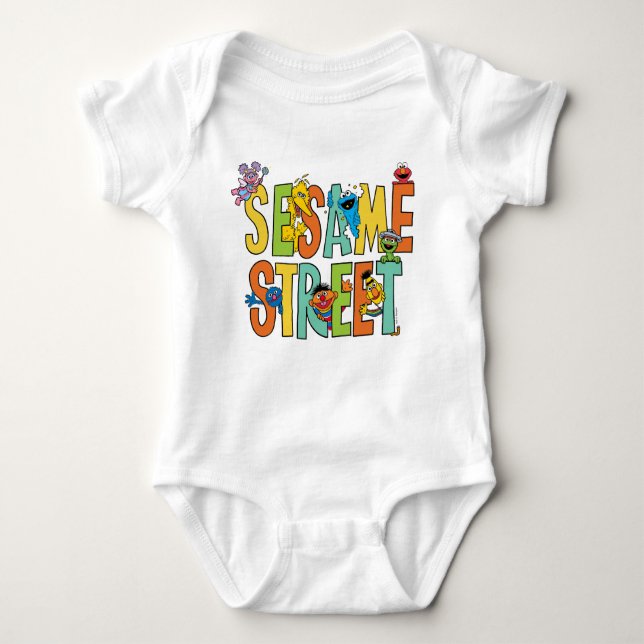 Sesamstraße | Sesame Street Type Pals Baby Strampler (Vorderseite)