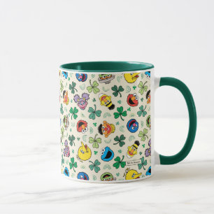 Sesamstraße St. Patrick's Day Pattern Tasse