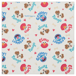 Sesamstraße Tango, Elmo & Grover Muster Stoff
