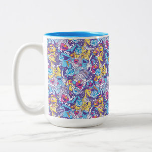 Sesamstraße  Tanzmuster Zweifarbige Tasse