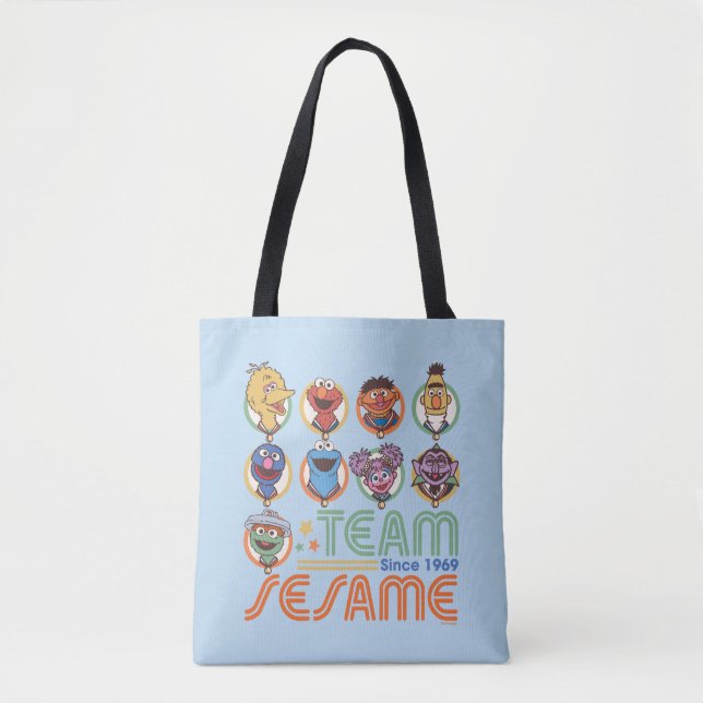 Sesamstraße | Team Sesame Seit 1969 Tasche (Vorderseite)
