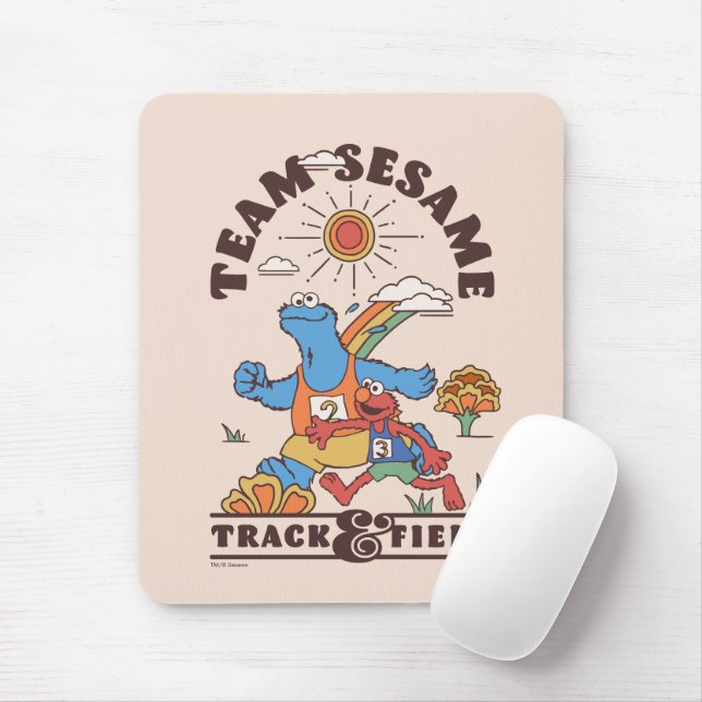 Sesamstraße | Team Sesame Track & Field Mousepad (Mit Mouse)