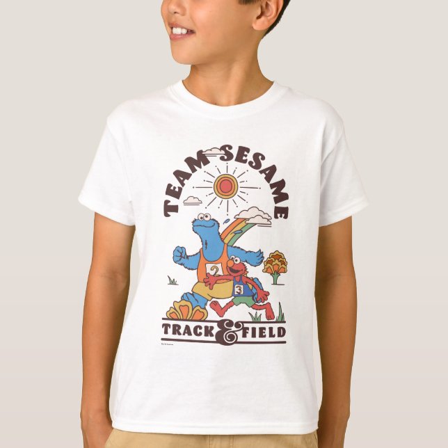 Sesamstraße | Team Sesame Track & Field T-Shirt (Vorderseite)