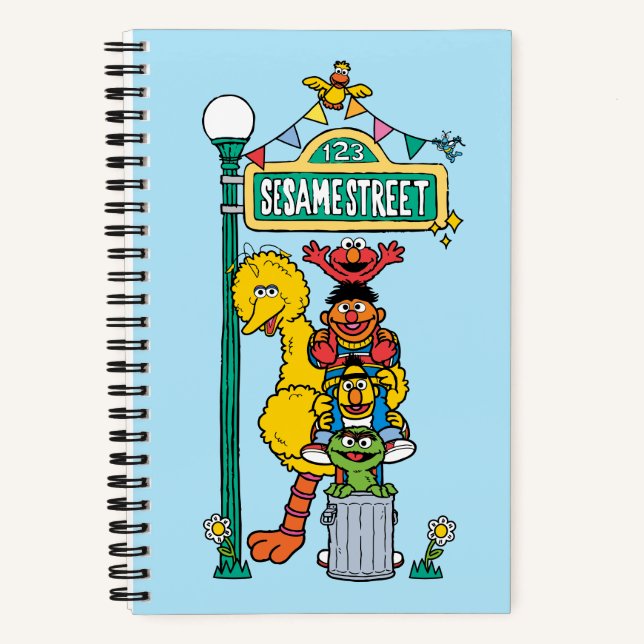 Sesamstraße | Unter dem Sesamstraße-Zeichen Notizbuch (Vorderseite)
