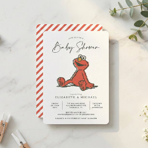 Sesamstraße Vintage Elmo Baby Shower  Einladung
