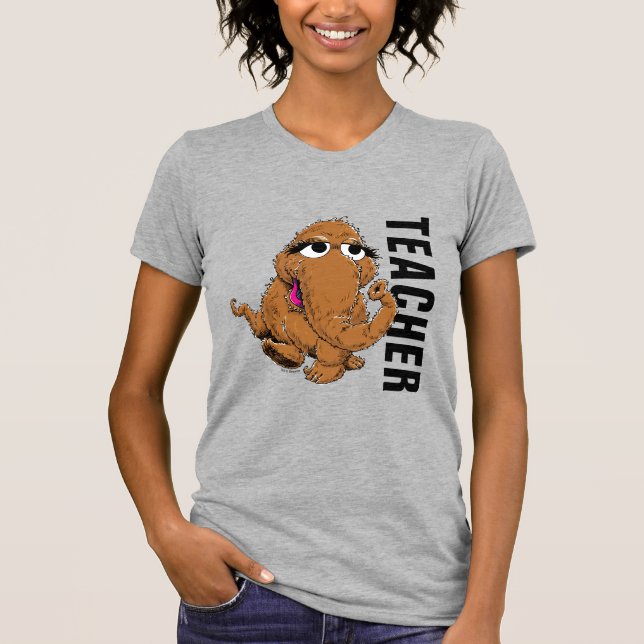 Sesamstraße | Vintager Snuffy Lehrer T-Shirt (Vorderseite)