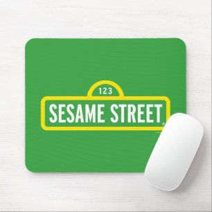 Sesamstraße Vollfarbiges Logo Mousepad