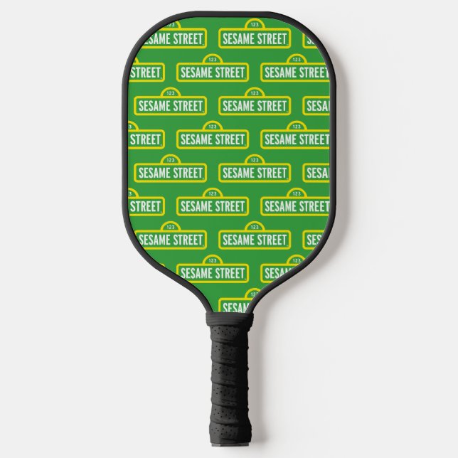 Sesamstraße | Vollfarbiges Logo Pickleball Schläger (Vorderseite)