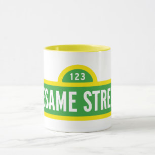 Sesamstraße Vollfarbiges Logo Tasse