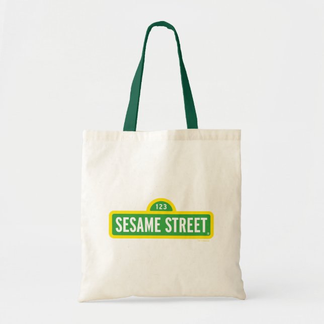 Sesamstraße | Vollfarbiges Logo Tragetasche (Vorne)