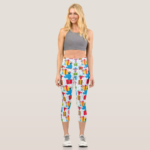 Sesamstraße Weihnachten präsentiert Muster Capri Leggings